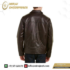 Blouson aviateur d'hiver taille XL pour hommes en cuir végétalien coupe-vent respirant tissu léger surdimensionné Service OEM disponible - Product Image 3