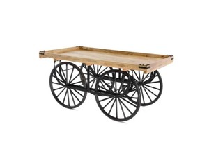 <b>Big</b> Wheel Modern Solid Mango Wood Portable Movable High Quality Durable Eco-Friendly Home Bar Cart Iron <b>Frame</b> for Home Bar - Product Image 3