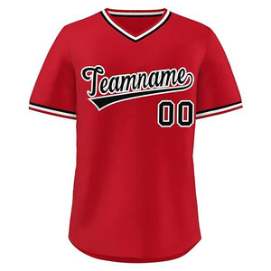 Venta al por mayor camisa de béisbol sin botón de tela de poliéster sudor hombres transpirable béisbol Jersey barato personalización - Product Image 4