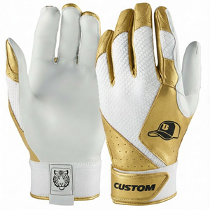 Custom Print Logo Sheepskin Leather Baseball <b>Batting</b> Gloves Wholesale Price OEM Youth Adult Professional Softball <b>Batting</b> Gloves - Product Image 1