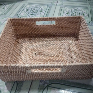 Bandeja de Pasto Marino Personalizada OEM, Hecha a Mano |   Bandeja de Almacenamiento para el Hogar de Mimbre Ecológico - Product Image 3