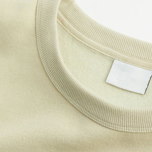 Fabricant de vêtements OEM Sweat-shirt à col rond de haute qualité Logo personnalisé brodé uni motif uni en relief 3D - Product Image 5