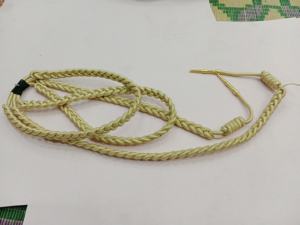 Aiguillettes en mylar doré de haute qualité, de premier ordre, pour accessoires d'uniformes tactiques, pièce décorative - Product Image 2