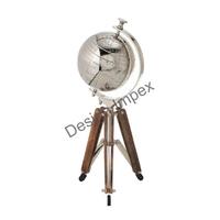 Globe terrestre rotatif en métal avec trépied réglable, articles de bureau écologiques, objets décoratifs, présentoir au sol