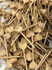 ช้อนไม้ไผ่ เครื่องมือ ทําอาหาร รูปหัวใจ เสิร์ฟช้อน ไม้รูปหัวใจรัก - Product Image 4
