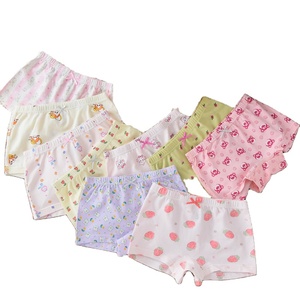 Ingrosso di alta qualità biancheria intima da ragazza di cotone comodo per bambini <span class=keywords><strong>mutandine</strong></span> con simpatico cartone animato per 2-16 anni - Product Image 1