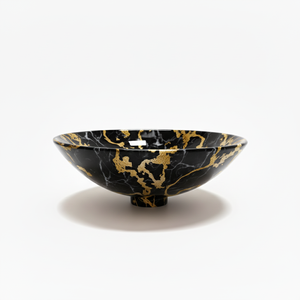 Vente en gros de vasques modernes et écologiques en métal avec marbre noir, facile à nettoyer, dessus de table, évier de salle de bain, fournisseur d'usine - Product Image 5