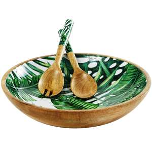 Ensemble de 13 ustensiles de cuisine en bois d'acacia, écologiques, compatibles lave-vaisselle, outils à salade, cuisine à domicile, fabriqué en Inde - Product Image 4