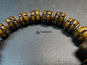 Chapelet en os Tasbih Mala, artisanal, tendance, spirituel islamique, pour la prière, la méditation et la guérison, cadeau Tradebyd - Product Image 3