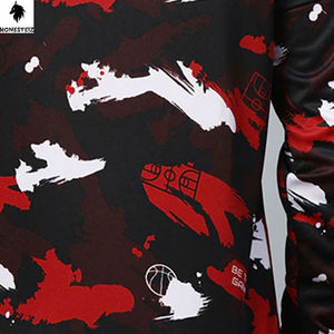 เสื้อสเวตเตอร์ผ้าฝรั่งเศสผ้าคอตตอนหนามีฮู้ดพิมพ์ลายสำหรับผู้ชายวินเทจซักกรด - Product Image 5