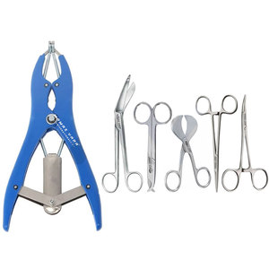 Kit de 6 Piezas para la Amputación de Cola, Elastrador, Tijeras para Vendajes, Pinzas Hemostáticas, para Gatos, Perros, Cachorros y Gatitos Recién Nacidos - Product Image 1