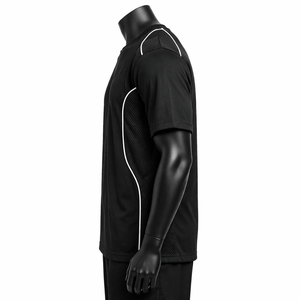 Camiseta deportiva personalizada para hombre, de secado rápido, para gimnasio, entrenamiento, correr, transpirable, de poliéster, para fitness, OEM, al por mayor. - Product Image 4