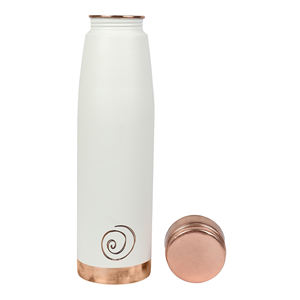Black and White Printed Copper <b>Water</b> <b>Bottle</b> for Travel Use at <b>Bulk</b> Price Drinking Copper <b>Water</b> <b>Bottle</b> for Office Gym School - Product Image 2