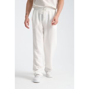 Pantaloni da uomo in lino Saga larghi