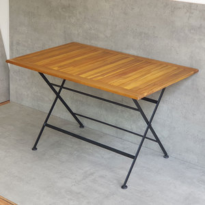 REFORD 120x75cm <b>Folding</b> Outdoor <b>Table</b> Portable Rectangle Garden <b>Table</b> Made Melaleuca Wood CFD68075 for Courtyard Kitchen <b>Dining</b> - Product Image 5
