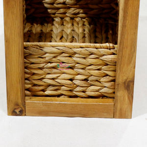 Artex Dong Thap Factory Boîte d'armoire artisanale et étagère de rangement Organisateur fait à la main à partir de jacinthe d'eau et de jonc de mer - Product Image 5