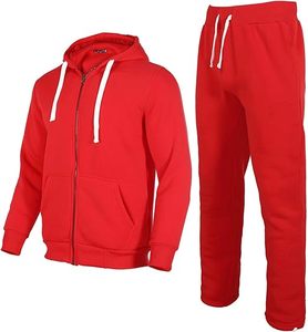 Conjunto Deportivo Informal de 2 Piezas para Hombre, 100% Algodón, Pantalones Rectos, Sudadera Holgada con Capucha, Pantalones Deportivos de Pierna Ancha - Product Image 1