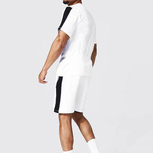 Conjunto de camiseta de estilo informal de verano para hombre, superventas, personalizado, ligero, transpirable, manga corta, logotipo bordado, servicio OEM - Product Image 2