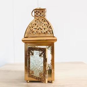 Lanterne traditionnelle de Ramadan en métal d'inspiration arabe pour rehausser l'essence spirituelle des maisons et des événements islamiques - Product Image 2
