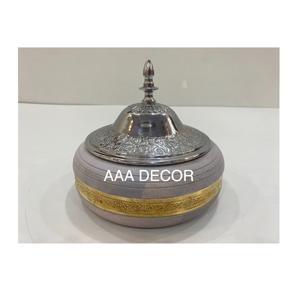 Plato de frotamiento de acabado brillante con soporte de quemador Plato de frotamiento de buffet personalizado Plato de frotamiento de servicio de buffet de estilo moderno - Product Image 3