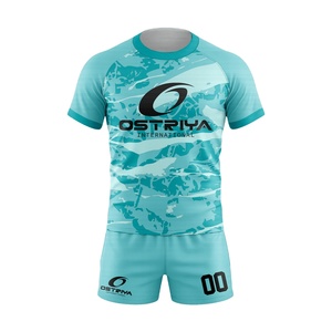 Ensemble de maillot de rugby personnalisé, nouveau style 2026, entièrement sublimé, en polyester, pour hommes - Product Image 1