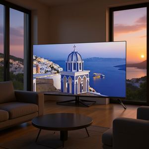 47-Inch Full HD Smart LED TV with Wi-Fi Android TV System 120Hz Refresh Rate Black Silver - Product Image 3