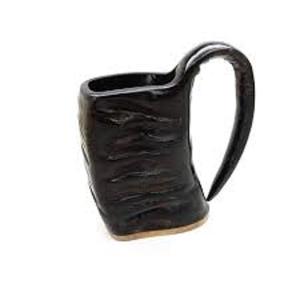 Light Finished Buffalo Horn Drinking Mug Horn Mug with Engraving Suitable for Vikings Authentic Polished Mug - Product Image 4