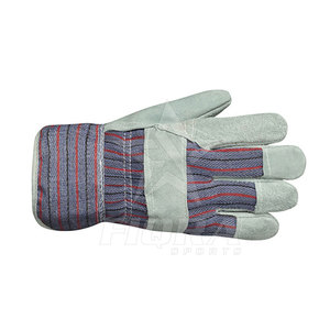 Gants de travail en cuir de sécurité à bas prix avec logo personnalisé Gants de travail en cuir pour hommes pour la sécurité des mains - Product Image 4