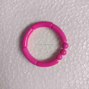 Pulsera de resina epoxi de nuevo estilo de calidad superior estándar Cuentas de resina exageradas Ropa de fiesta o regalo Brazaletes de tubo de resina epoxi - Product Image 2