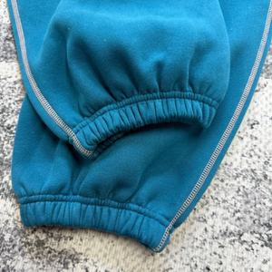 Pantalones acampanados informales personalizados para hombre, pantalones de chándal acampanados de peso medio de tela unida, ajustados, Unisex, cintura media, marrón en blanco para correr - Product Image 3