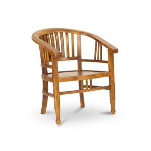 Chaise de café-restaurant USA en teck, fabriquée en Indonésie, meubles en bois massif - Product Image 1