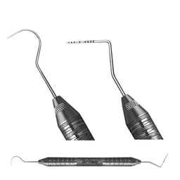 Hu-Friedy Expro # Fuente de alimentación manual 23/Williams con codificación por colores de 12, 3, 5, 7, 8, 9, 10 mm con # 6 Satén - Product Image 1