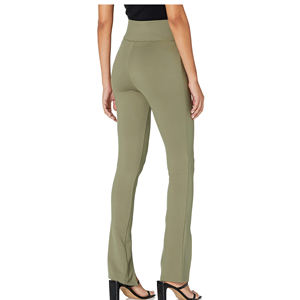 Pantalon évasé à la mode pour femmes, taille personnalisée, couleur unie, bas en soie, taille basse, fermeture à cordon extensible, logo, nouveauté 2025 - Product Image 5