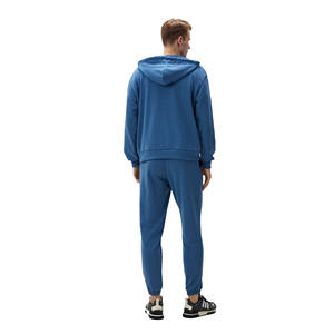 Conjunto Deportivo para Hombre, Logotipo Personalizado, Material de Algodón, Sudadera con Cremallera Completa, Pantalones Deportivos, Conjunto de Dos Piezas para Correr, con Cremallera - Product Image 2