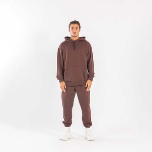 Pull à capuche en molleton 500 Gsm pour hommes, sweat à capuche en relief délavé, unisexe, épaule tombante pour l'hiver - Product Image 2