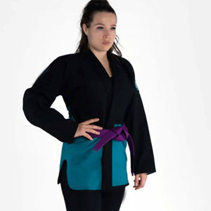 Combinaison de lutte blanche personnalisée, ensembles extensibles, légers, respirants, tenue d'entraînement d'arts martiaux avec ceinture pour adultes - Product Image 5