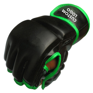 Gants de MMA en cuir/microfibre de qualité supérieure - Fermeture à boucle légère, couleurs personnalisables, gants d'entraînement de boxe pour adultes - Product Image 1