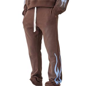 กางเกงจ็อกเกอร์ผู้ชาย ดีไซน์ล่าสุด แฟชั่นพิมพ์ลาย มีเชือกผูก กระเป๋าสองช่อง ผ้าแคนวาส 280 GSM ใส่สบาย สไตล์ลำลองสำหรับฤดูใบไม้ร่วง รับสกรีนโลโก้ - Product Image 1