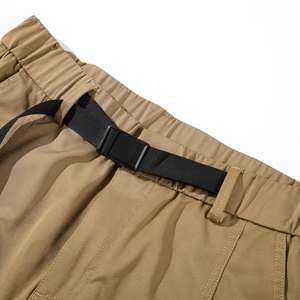 Shorts cargo pour hommes à taille élastique, séchage rapide, longueur mi-cuisse, décontractés, confortables pour l'entraînement et les activités de plein air - Product Image 3