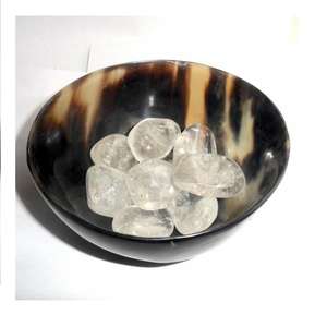 Bol rond en corne artisanale avec finition naturelle pour accessoires de table de restaurant durables à la côte la plus basse par CRAFT ZONE EXPORT - Product Image 3