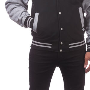 Veste bomber en laine pour homme avec broderie de logo personnalisé, veste de baseball streetwear, veste d'hiver écologique - Product Image 6