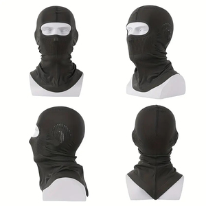 Masque en polaire d'hiver à couverture intégrale élastique, masque thermique coupe-vent pour la conduite à moto, couvre-chef, cagoule - Product Image 2