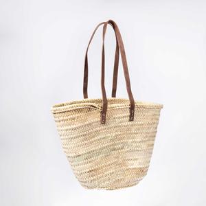 Sac fourre-tout d'épaule en paille tressé à la main, ouvert, à deux anses, imperméable, avec doublure en polyester, capacité 3L+, pour la plage et les voyages - Sac à main tendance - Product Image 2
