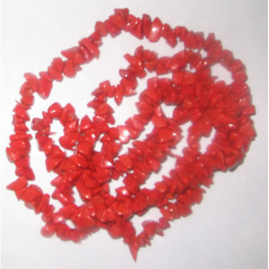 Cuentas de Coral en Forma de Chip, Cuentas Sueltas de Concha y Hueso Rojas y Blancas para la Fabricación de Joyas - Product Image 1