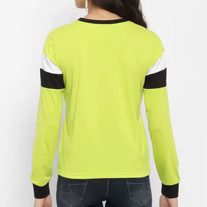 Camiseta de manga larga transpirable personalizada OEM para mujer, camiseta de manga larga completa para mujer, camiseta de manga larga - Product Image 5