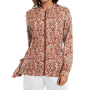 Nouveaux uniformes médicaux d'hôpital pour infirmières, imprimés sur mesure, en polyester, rayonne et élasthanne, blouses extensibles pour femmes - Product Image 2