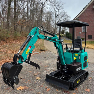 LIVRAISON GRATUITE EPA CE Approuvé CFG MH12RX Tout Neuf Mini Excavatrice sur Chenilles de 1 tonne Moteur à Essence Briggs 15cv Open ROPS Pouce Hydraulique - Product Image 1