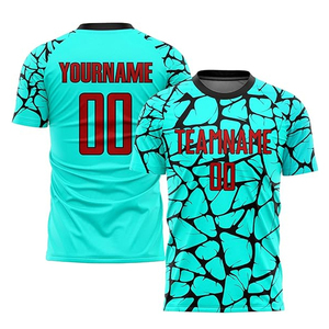 Formation d'équipe de haute qualité 100% polyester respirant Football uniforme ensembles adultes coupe automatisée Logo personnalisé dessus de chemise - Product Image 3