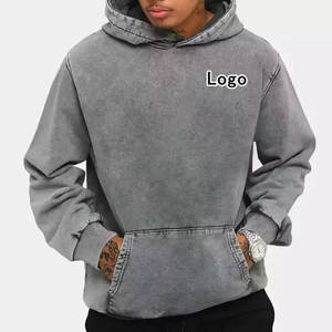 Sudadera con Capucha Estilo Urbano, Invierno, Diseño de Dibujos Animados, Color Gris Lavado Ácido, Unisex, Informal, de Material Premium, Corte Holgado y Recortado - Product Image 1