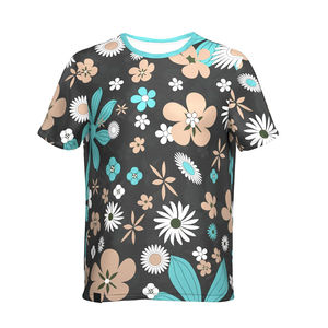 เสื้อยืดพิมพ์ลายแบบซับลิเมชั่นสำหรับผู้ชาย ผ้าโพลีเอสเตอร์ 100% ผสมคอตตอน ทรงหลวม ทนทาน ราคาขายส่งจากโรงงาน - Product Image 6